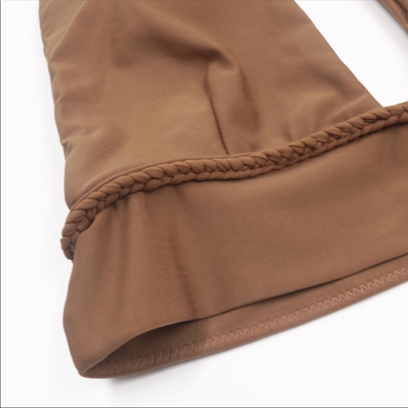 Womens tan/ brown two piece bikini swimwear padded - Picture 3 of 6